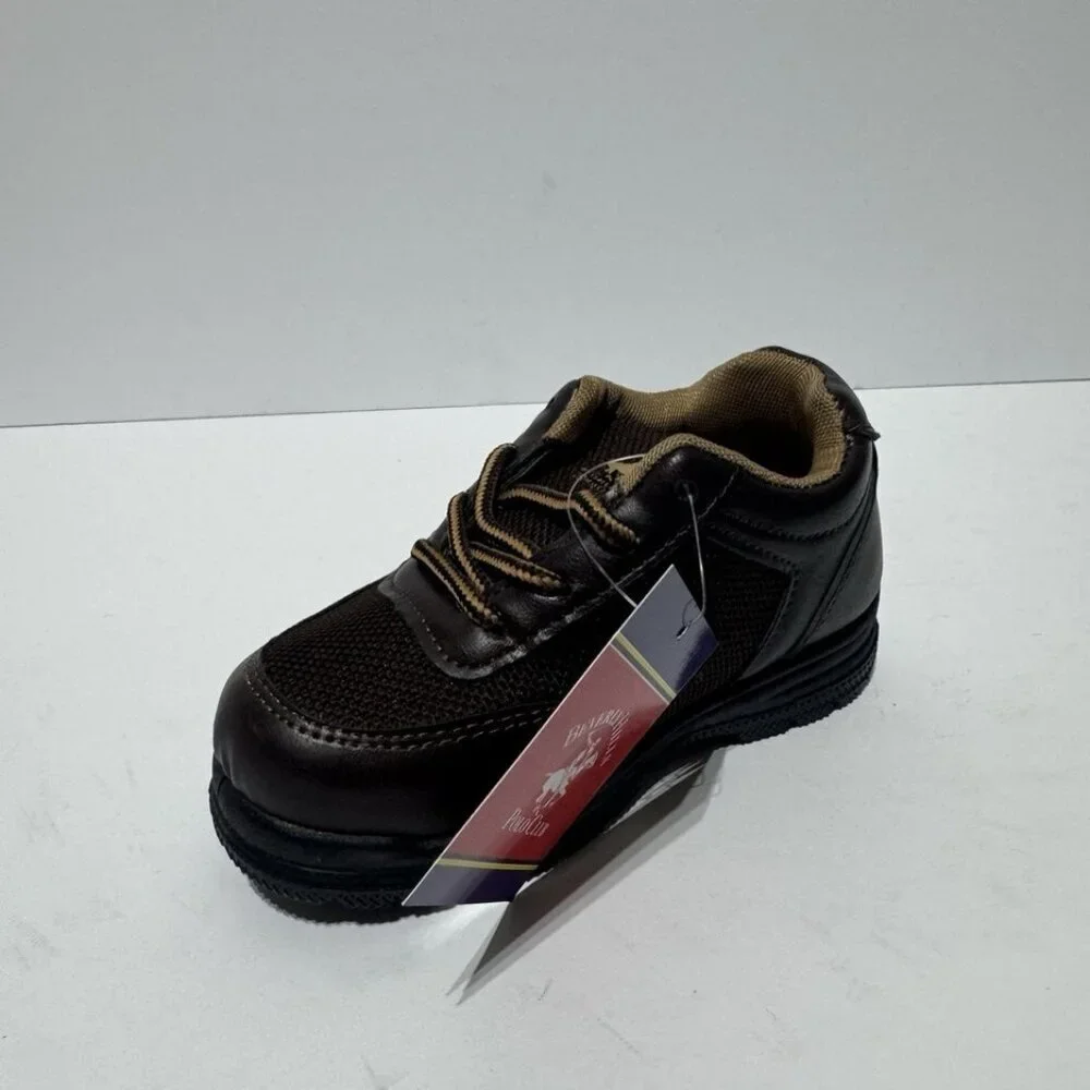 Beverly Hills Polo Club Boys Oxford Brown Size 7 M Toddler
